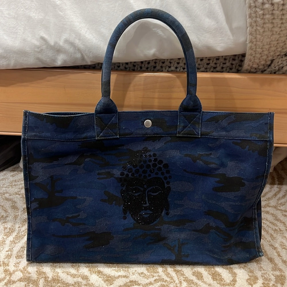Quilted Koala/ koala Kanvas tote bag with Buddha